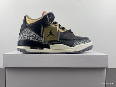 Rep Cement SoftTouch Gold Retro 3832 3 Black CK9246- Jordan 1014